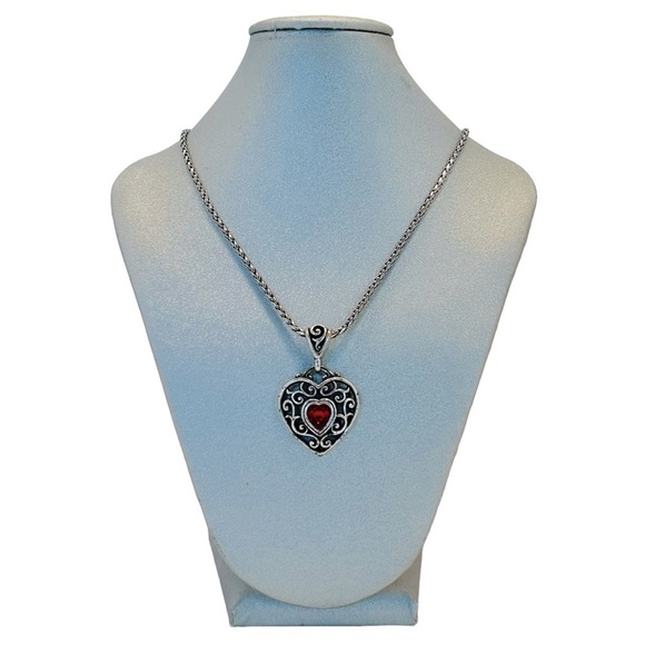Brighton Jewelry - AUTHENTIC BRIGHTON COLLECTIBLES Necklace Pendant Charm GO RED FOR WOMEN With Tin